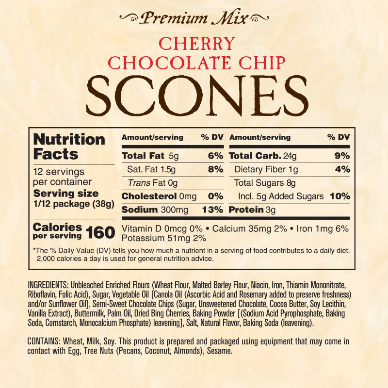 Cherry Chocolate Chip Scone Mix - Seasonal (Fall/Holiday)